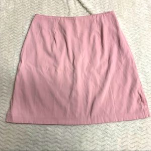 La Belle mini skirt with zipper and side slits
